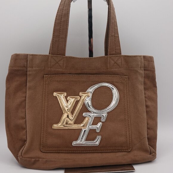 Louis Vuitton Canvas Miroir Thats Love LVOE Tote PM Khaki - Picture 1 of 15